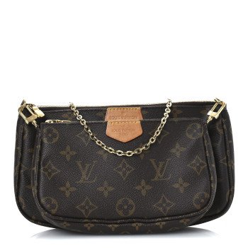 LOUIS VUITTON Monogram Multi Pochette Accessories Rose Clair