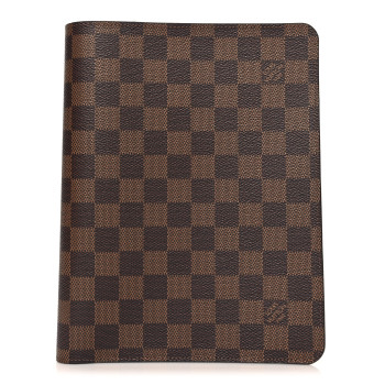LOUIS VUITTON Damier Ebene Desk Agenda Cover