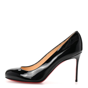 CHRISTIAN LOUBOUTIN Patent Fifi 85 Pumps 37.5 Black
