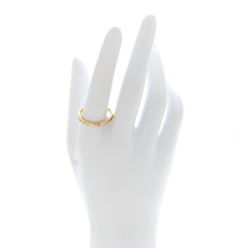 TIFFANY 18K Yellow Gold Diamond Elsa Peretti 8 Diamond Stacking Band Ring 62 10