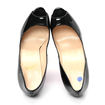 CHRISTIAN LOUBOUTIN Patent New Very Prive 120 Pumps 40 Black