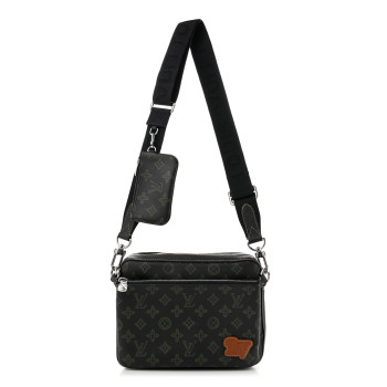 LOUIS VUITTON Monogram Trio Messenger Dark Green