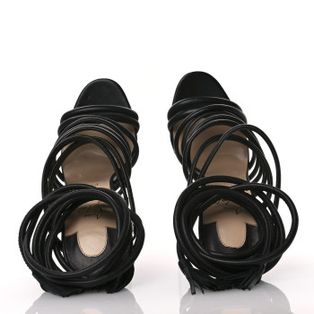 CHRISTIAN LOUBOUTIN Calfskin Tina 140 Sandal 40 Black