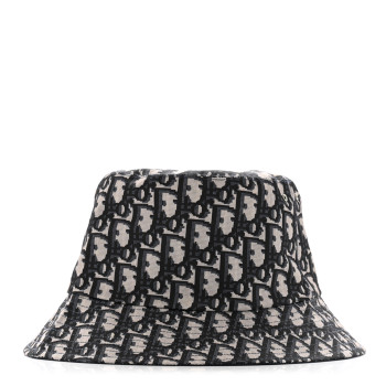 CHRISTIAN DIOR Oblique Reversible Teddy-D Brim Bucket Hat