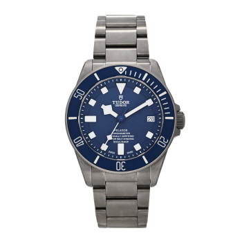 TUDOR Titanium 42mm Pelagos Automatic Watch Blue 25600TB