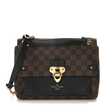 LOUIS VUITTON Damier Ebene Vavin PM Black
