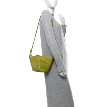 LOEWE Raffia Crossbody Bag Meadow Green