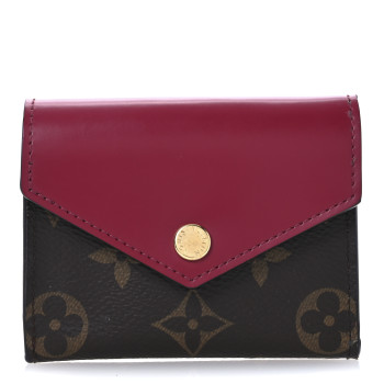 LOUIS VUITTON Monogram Zoe Wallet Fuchsia