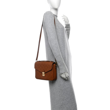 LOUIS VUITTON Empreinte Pochette Metis Cognac