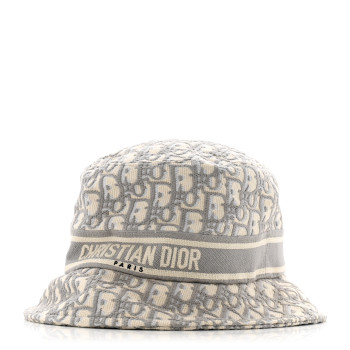 CHRISTIAN DIOR Oblique Bucket Hat 57 Grey