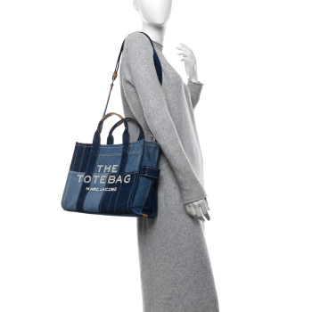 MARC JACOBS Denim Canvas Medium The Tote Bag Blue