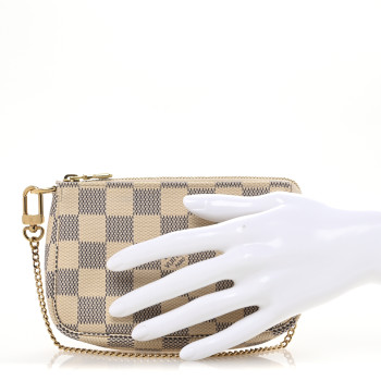 LOUIS VUITTON Damier Azur Mini Pochette Accessories