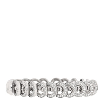 CARTIER 18K White Gold Diamond Circular Link Bracelet