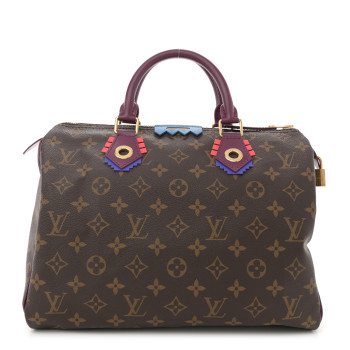 LOUIS VUITTON Monogram Totem Speedy 30 Magenta