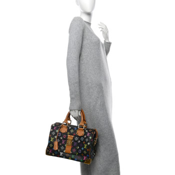 LOUIS VUITTON Monogram Multicolor Speedy 30 Black
