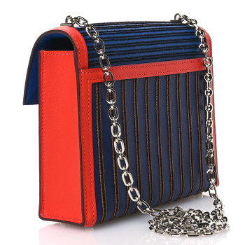 HERMES Swift Embroidered Horse Blanket Mini Verrou Chaine Bag Bleu France