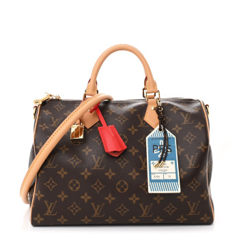 LOUIS VUITTON Monogram Speedy Soft 30 Crafty Red