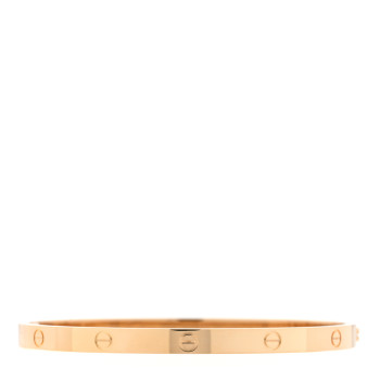 CARTIER 18K Yellow Gold LOVE Single Screw Bracelet 19