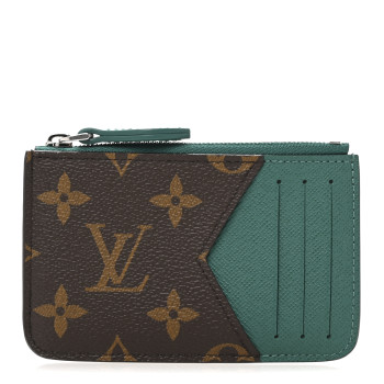 LOUIS VUITTON Monogram Zipped Romy Card Holder Borneo Green