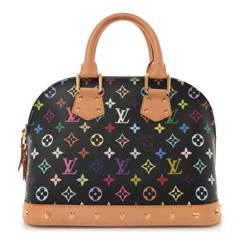 LOUIS VUITTON Monogram Multicolor Alma PM Black