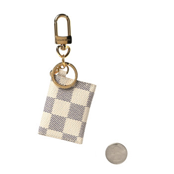 LOUIS VUITTON Damier Azur Kirigami Pouch Bag Charm Key Holder