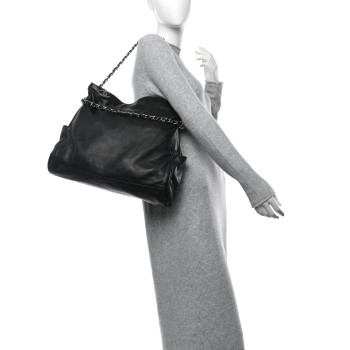 CHANEL Lambskin Large Ultimate Soft Tote Black