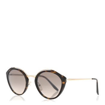 PRADA Acetate Round Sunglasses SPR 18U Tortoise