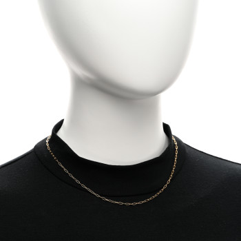 SAINT LAURENT Metal Chain Necklace Gold