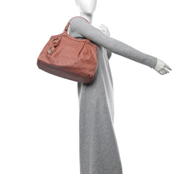 GUCCI Guccissima Medium Sukey Tote Rose