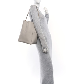 CELINE Soft Grained Calfskin Sangle Bucket Bag Dune