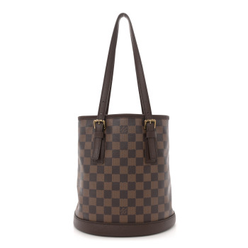 LOUIS VUITTON Damier Ebene Marais Bucket 23