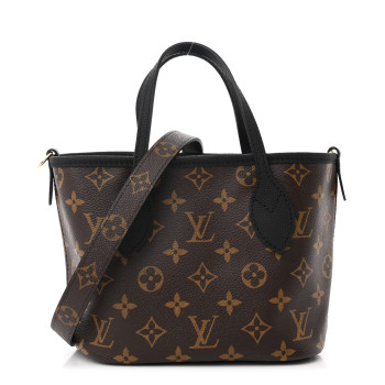 LOUIS VUITTON Monogram Neverfull Inside Out Bandouliere BB Black