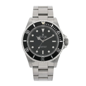 ROLEX Stainless Steel 40mm Oyster Perpetual Submariner Watch Black 14060