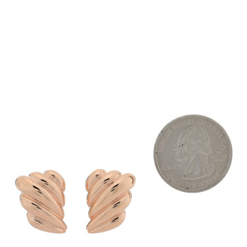 ANITA KO 18K Rose Gold Croissant Earrings