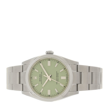 ROLEX Stainless Steel 36mm Oyster Perpetual Watch Pistachio 126000