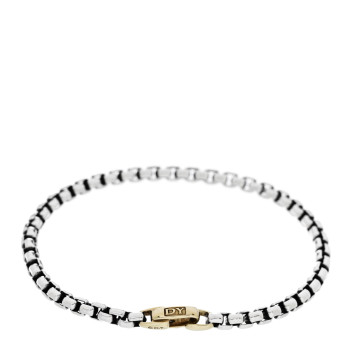 DAVID YURMAN Sterling Silver 14K Yellow Gold 4mm Bel Aire Chain Bracelet