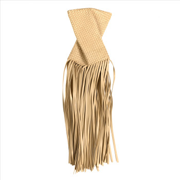 BOTTEGA VENETA Nappa Intrecciato The Fringe Crisscross Bag Porridge