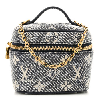 LOUIS VUITTON Monoglam Micro Vanity Blue