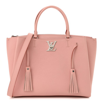 LOUIS VUITTON Calfskin Lockmeto Rose Poudre