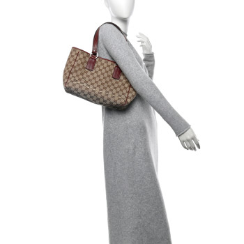 GUCCI Monogram Medium Tote Red