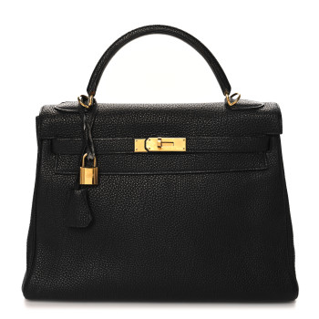 HERMES Togo Kelly Retourne 32 Black