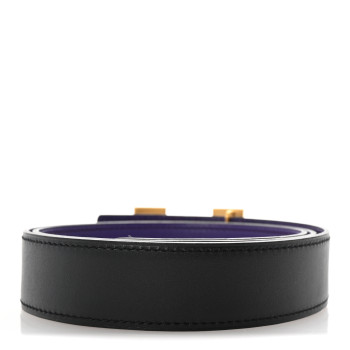 HERMES Box Swift 32mm H Belt 90 36 Black Iris HERMES Box Swift 32mm H Belt 90 36 Black Iris