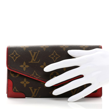 LOUIS VUITTON Monogram Sarah Retiro Wallet Cherry