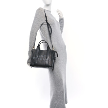 MARC JACOBS Grained Calfskin Small The Tote Bag Black