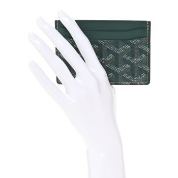 GOYARD Goyardine Saint Sulpice Card Holder Green