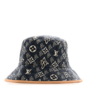LOUIS VUITTON Jacquard Since 1854 Bucket Hat M Blue