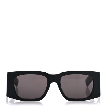 SAINT LAURENT Acetate Rectangular Sunglasses SL 654 Black