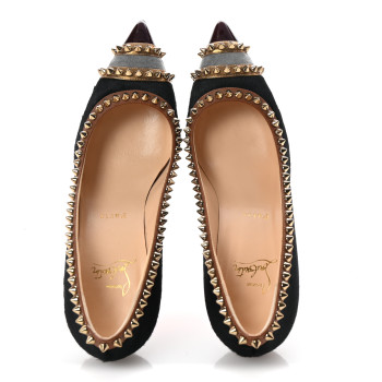CHRISTIAN LOUBOUTIN Pony Hair Malabar Hill Spikes 70 Pumps 38.5 Black