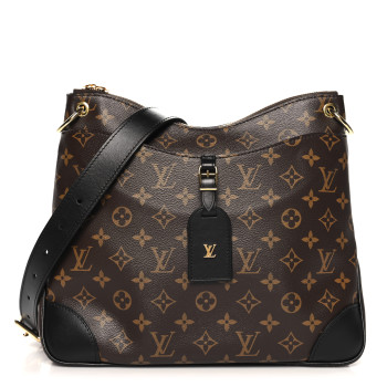 LOUIS VUITTON Monogram Odeon MM Black