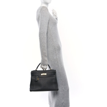 HERMES Togo Kelly Retourne 32 Black